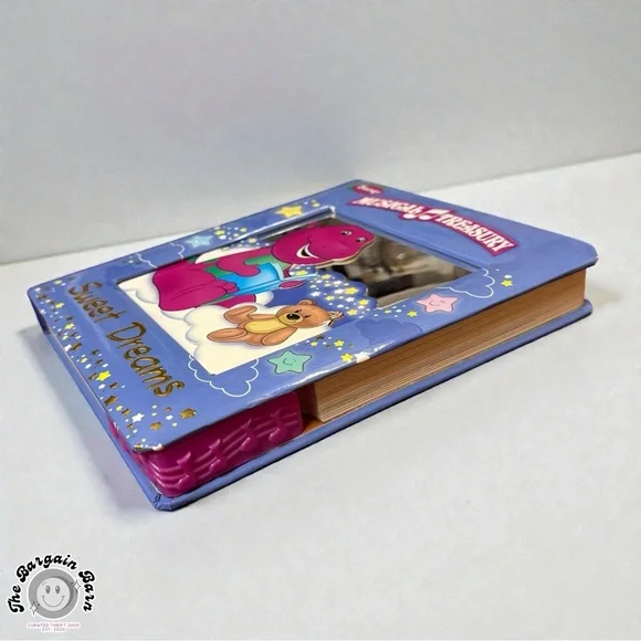 Barney Musical Treasury Sweet Dreams Sound Board Book Interactive Bedtime *RARE* - Picture 3 of 6